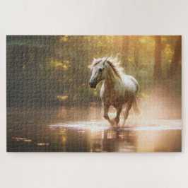 Quebra-cabeça Floresta Mágica bonito de Cavalo Doce