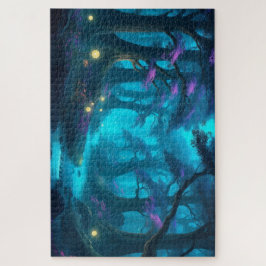 Quebra-cabeça Floresta Moonliada Encantada - Fluxo Místico Brilh