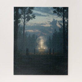 Quebra-cabeça Floresta Santa Brilhante na Floresta Antiga Místic