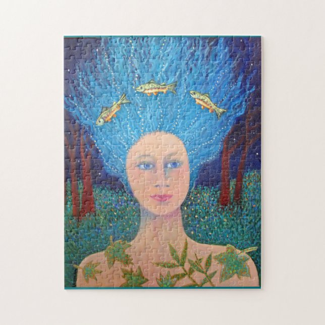 Quebra-cabeça Floresta Womam (Vertical)