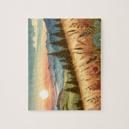 Quebra-cabeça Florestas de Montanha - País Boho Natureza