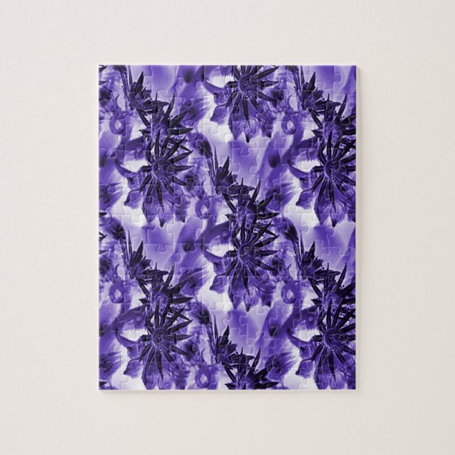 Quebra-cabeça Floricultura em Roxo... (Vertical)