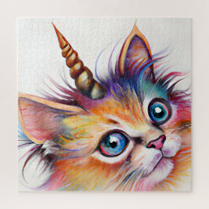 Quebra-cabeça Fluffy Kitten Unicorn