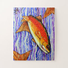 Quebra-cabeça Fluxo De Pesca De Peixes De Artes De Cutthroat De 