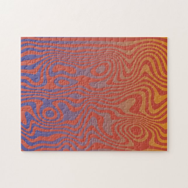 Quebra-cabeça Fluxo de Sonho l Padrão Abstrato Trippy - No. 01 (Horizontal)