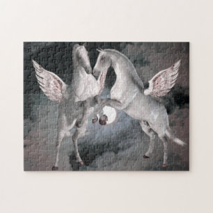 Quebra-cabeça Flying Pegasus Fantasy Horse Art