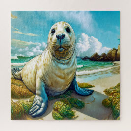 Quebra-cabeça Foca na Praia