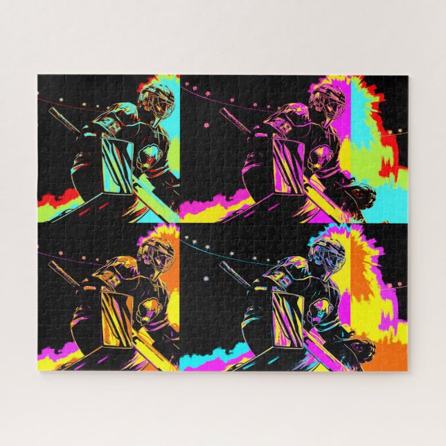 Quebra-cabeça Foco e Prontos - Goleiro de Hóquei no Gelo (Horizontal)