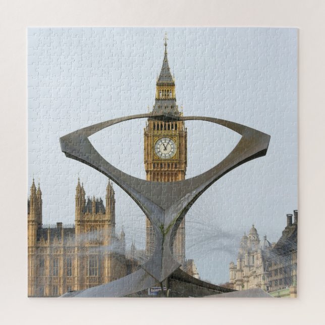 Quebra-cabeça Foco no Big Ben - Londres - 20x20 - 676 pcs. (Vertical)