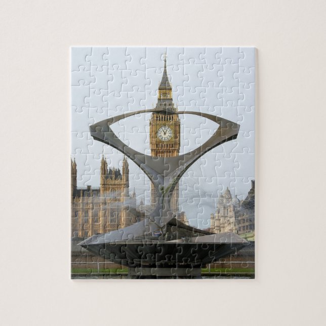 Quebra-cabeça Foco no Big Ben - Londres - 8x10 - 110 pcs (Vertical)