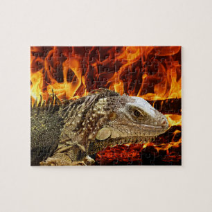 Quebra-cabeça Fogo Iguana