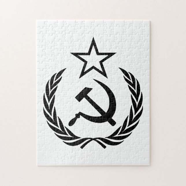 Quebra-cabeça Foice e Martelo, URSS, CCCP, Comunismo (Vertical)