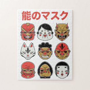 Quebra-cabeça Folclore Demon e Kitsune Festivo