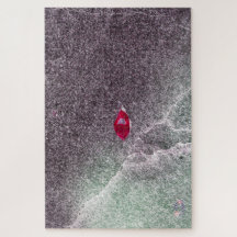 Folha Vermelha com Areia Espetada