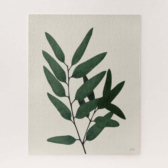 Quebra-cabeça Folhagem Verde | Plantas Bonitas (Vertical)