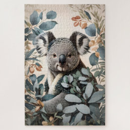 Quebra-cabeça Folhas Cute Koala Eucalyptus