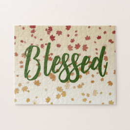 Quebra-cabeça Folhas de Ação de Graças