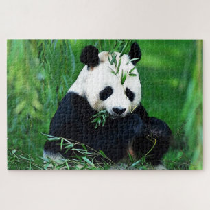 Quebra-cabeça Folhas de Comida de Panda