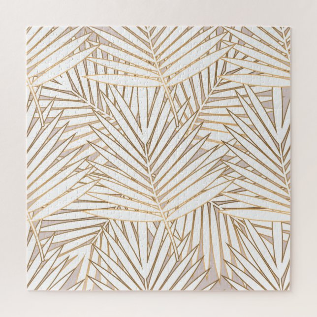Quebra-cabeça Folhas de ouro: deco de arte. (Vertical)