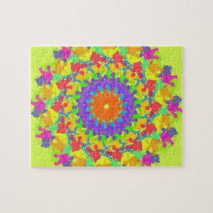 Quebra-cabeça Folhas de outono (Abstrato Art)