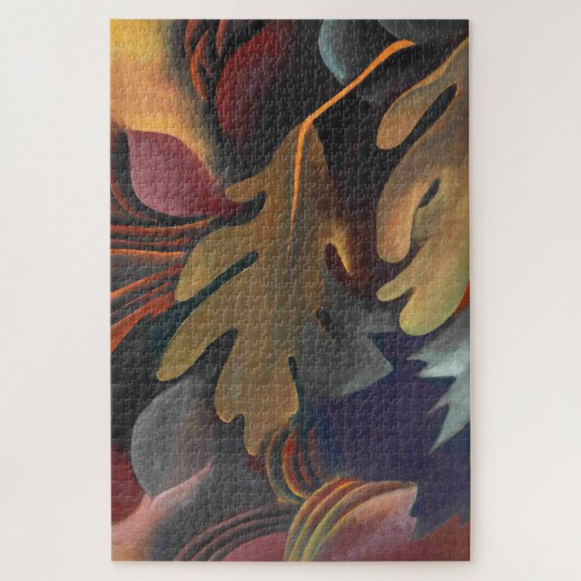 Quebra-cabeça Folhas Debaixo da Água | Georgia O'Keeffe | (Vertical)