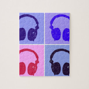 Quebra-cabeça Fones de ouvido pop