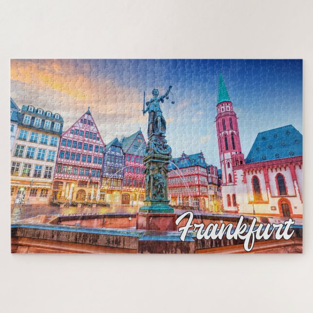 Quebra-cabeça Fonte da Justiça, Frankfurt, Alemanha (Horizontal)