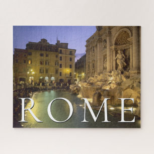 Quebra-cabeça Fonte da Trevi à Noite Roma, Lazio, Itália