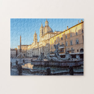 Quebra-cabeça Fonte de Netuno na Piazza Navona - Roma