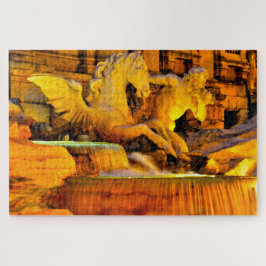 Quebra-cabeça Fonte de Trevi Roma.