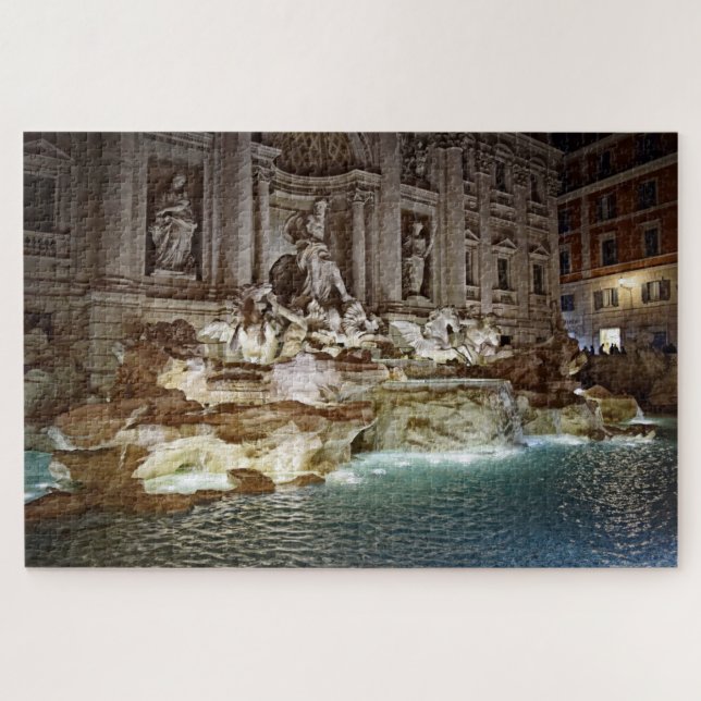 Quebra-cabeça Fonte do Trevi - Roma, Italia - 20x30 - 1014 PCes (Horizontal)