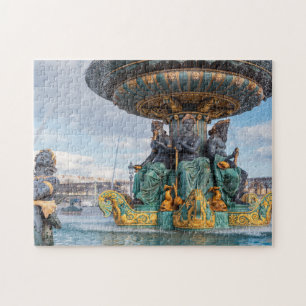 Quebra-cabeça Fonte marítima no local de la Concorde - Paris