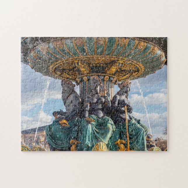 Quebra-cabeça Fonte marítima no local de la Concorde - Paris (Horizontal)