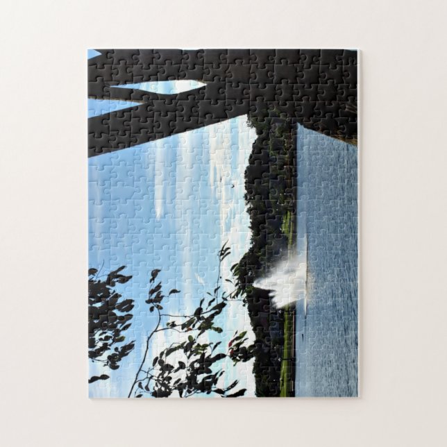 Quebra-cabeça Fonte no lago (Vertical)