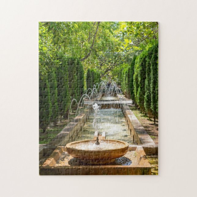 Quebra-cabeça Fonte nos Jardins da Almudaina - Palma de Mallorca (Vertical)
