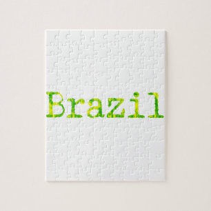 Quebra-cabeça Fonte verde e amarela do Brasil