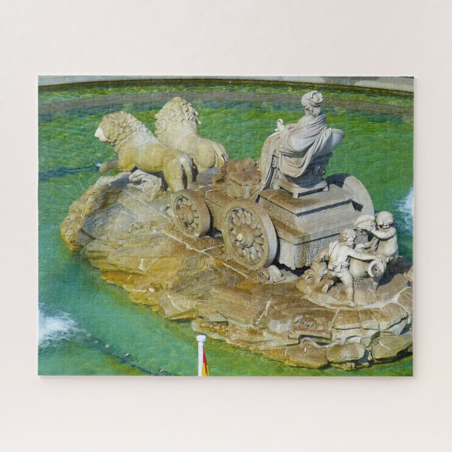 Quebra-cabeça Fontes em Madri. (Horizontal)