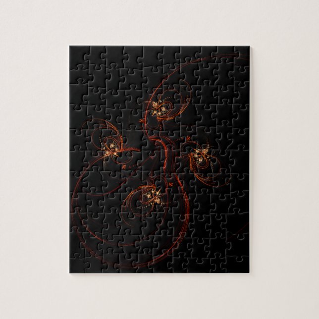 Quebra-cabeça Fora da Abstrato de Arte Escura (Vertical)
