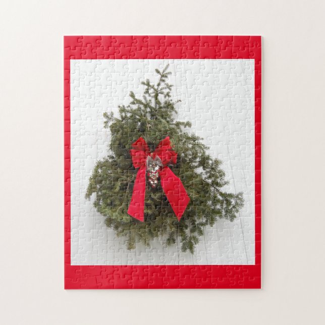 Quebra-cabeça Fora de Natal e Arco Vermelho (Vertical)