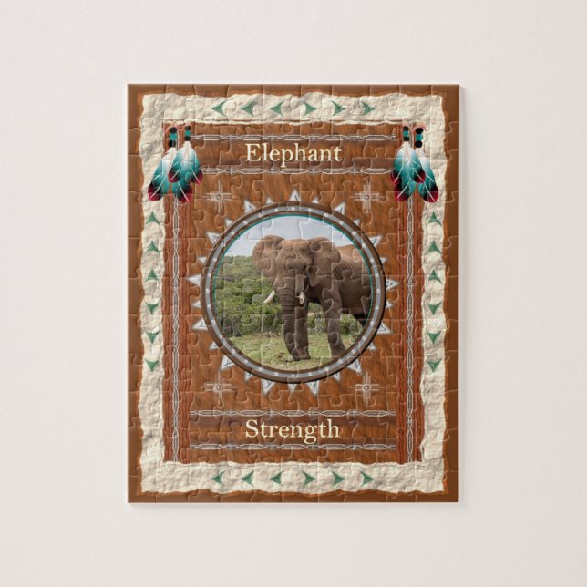 Quebra-cabeça Força Energética do Elefante (Vertical)