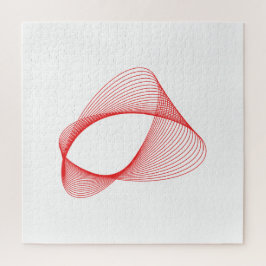Quebra-cabeça forma abstrato de 3D