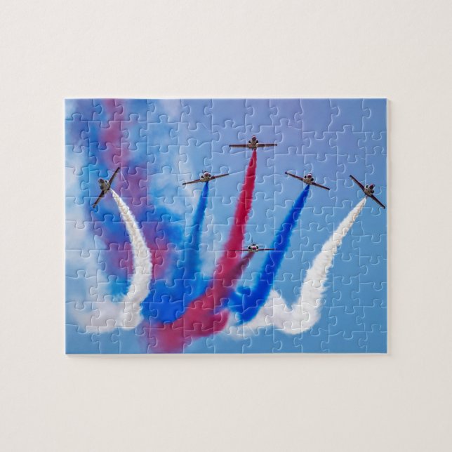 Quebra-cabeça Formação Aerobatic de festival aéreo da equipe da (Horizontal)