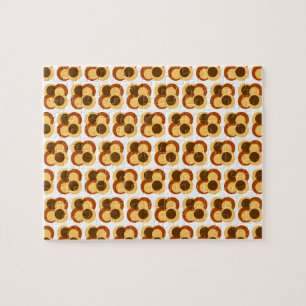 Quebra-cabeça Formas circulares geométricas de Abstrato 70s