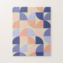 Formas de Design gráfico geométrico | Roxo e Coral