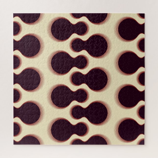 Quebra-cabeça Formas globulares espinhosas, padrão de tons casta (Vertical)