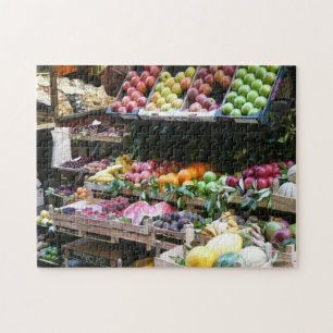 Quebra-cabeça Fornecedor de Rua, Mercado Italiano de Frutas