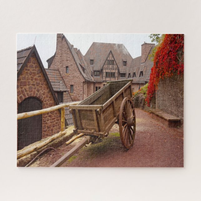 Quebra-cabeça Fortaleza de Eisenach Wartburg Alemanha. (Horizontal)