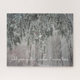 Quebra-cabeça Foscos e uma floresta coberta de neve