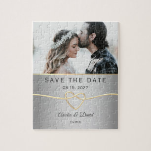 Quebra-cabeça Foto Casamento Save The Date