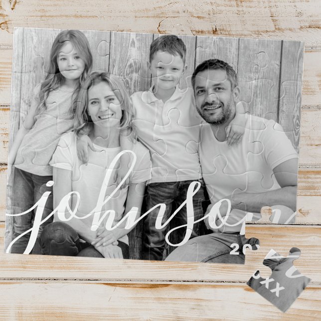 Quebra-cabeça Foto da família de scripts simples e modernos (Criador carregado)